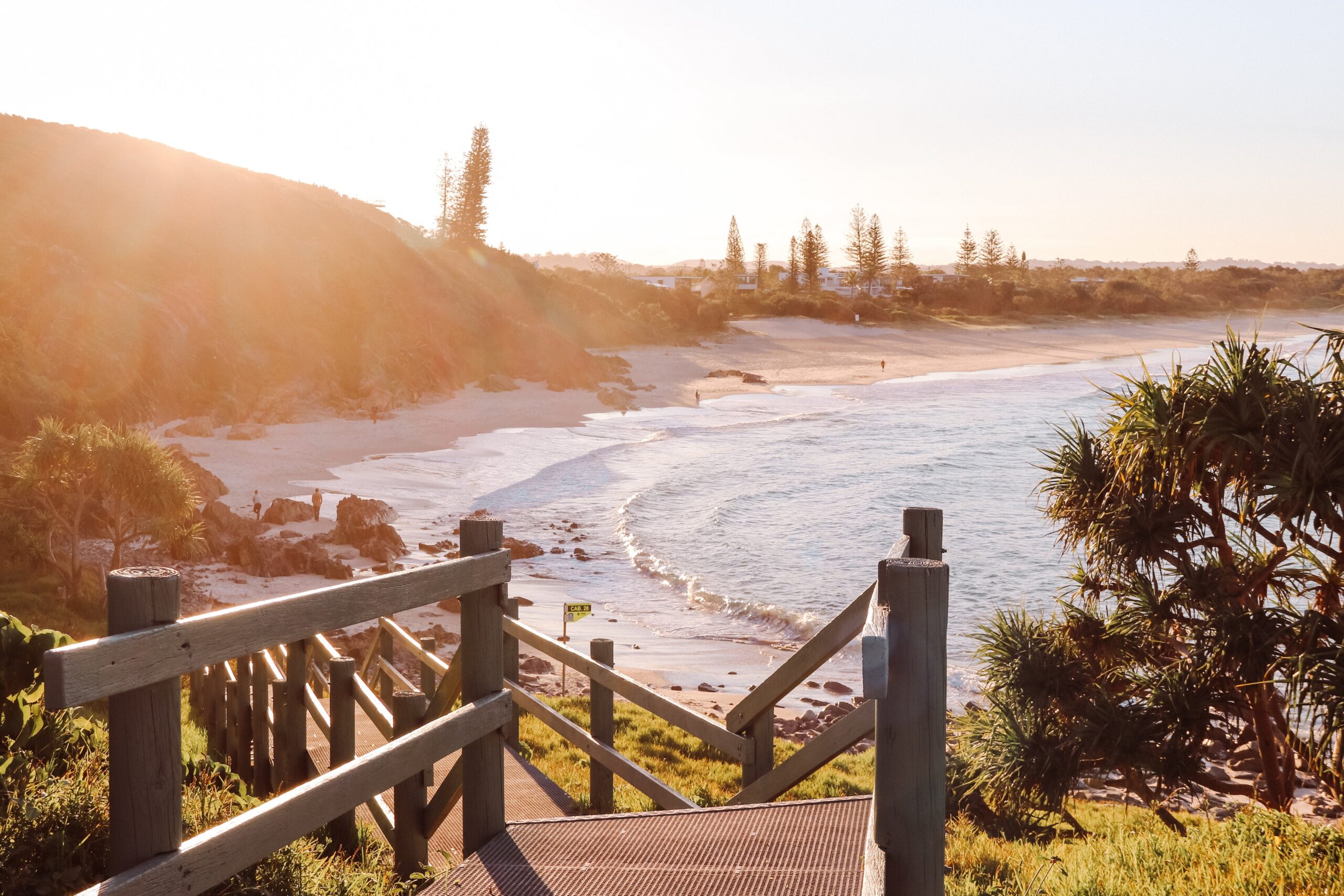 View of cabarita beach from on top of norries headland