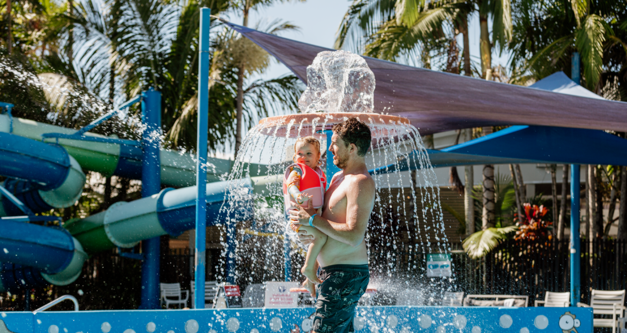 Family at North Star aqua park