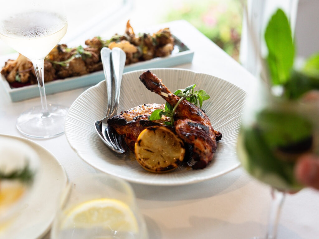 greek roasted chicken at Taverna Kingscliff