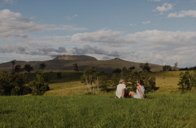 LGBTWI+ Couple enjoying the view at Avion Retreat