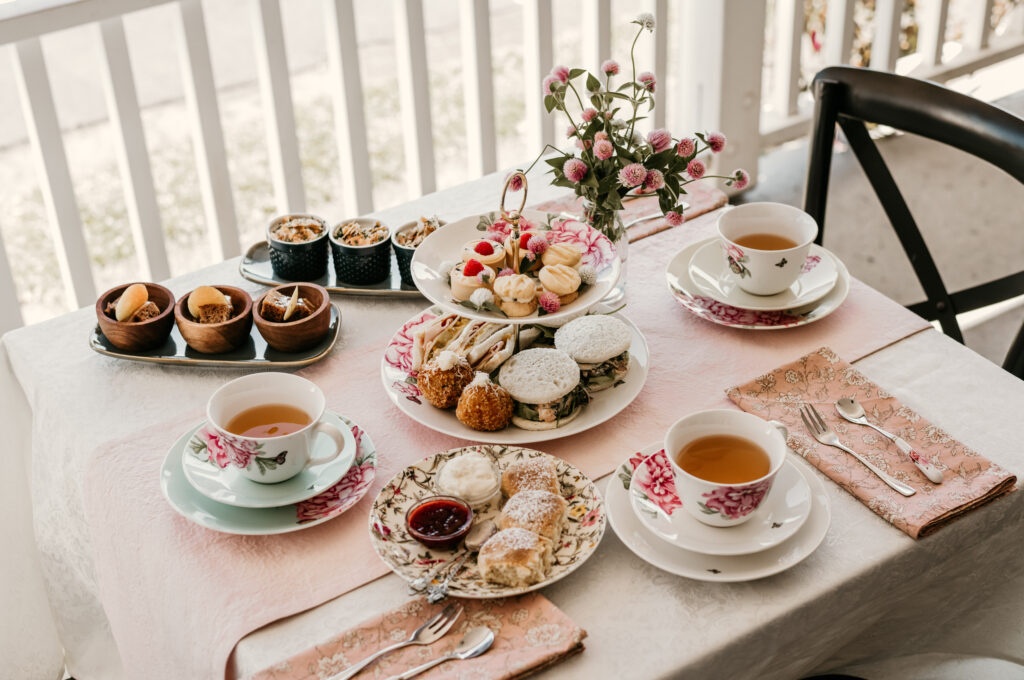 high tea spread at house of gabriel in tumbulgum