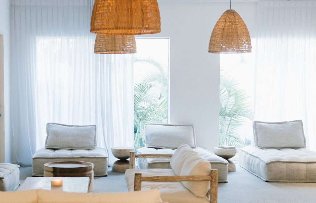 relaxation zone at The Spa at Salt in Kingscliff