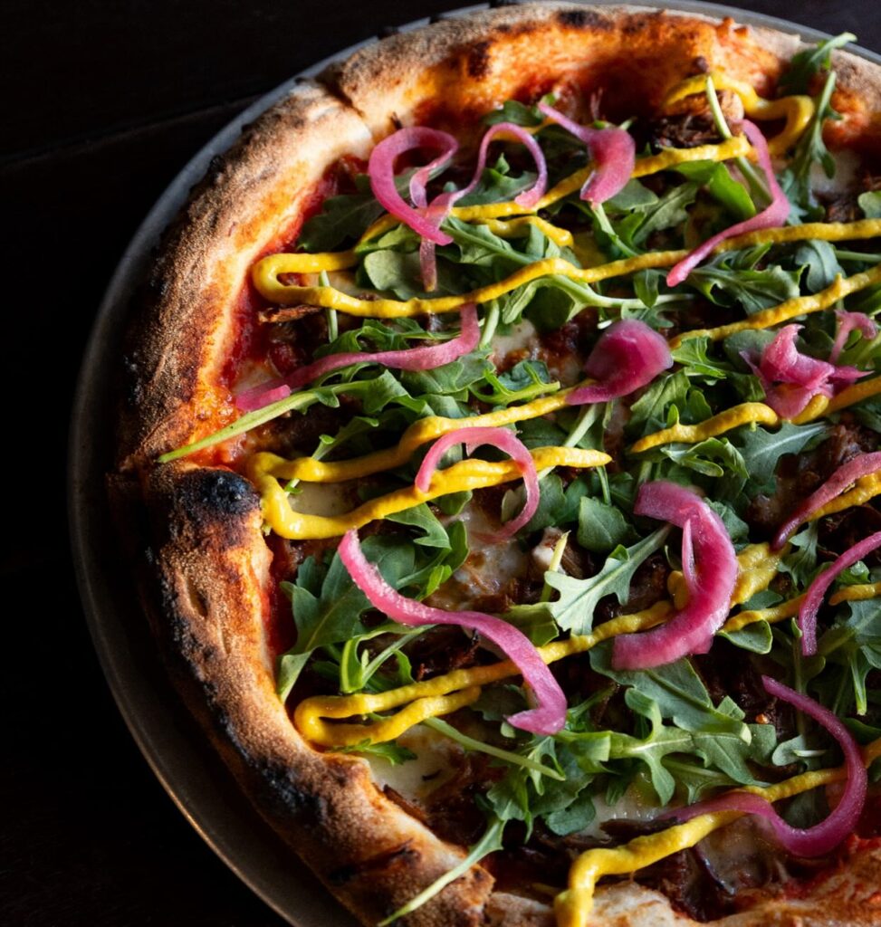 woodfired pizza at The Burrow 