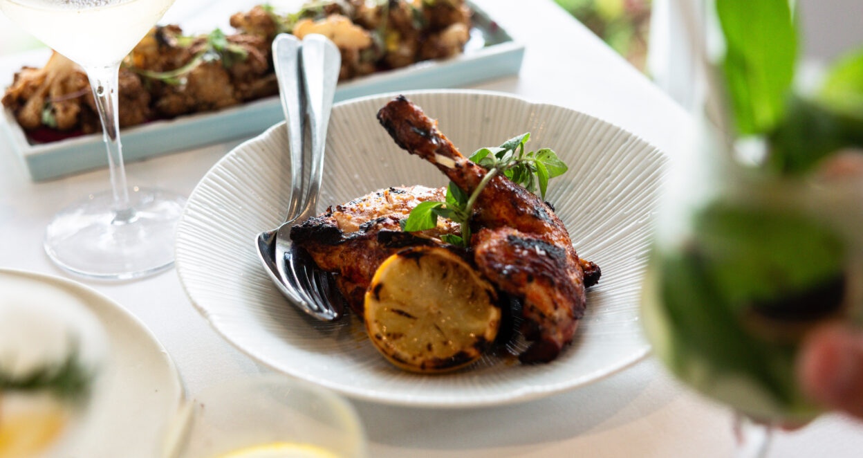 beachside restaurant Taverna serving greek food