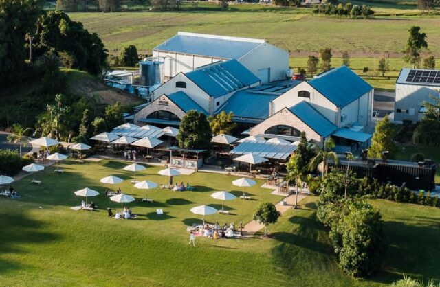 husk farm distillery aerial for group dining