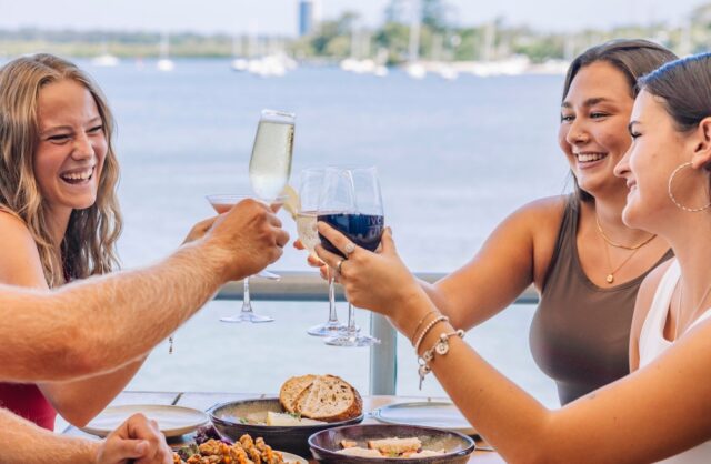 waterfront group dining at ivory waterside in tweed heads
