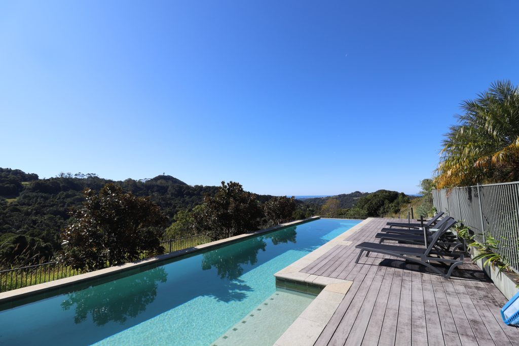 infinity pool overlooking northern nsw