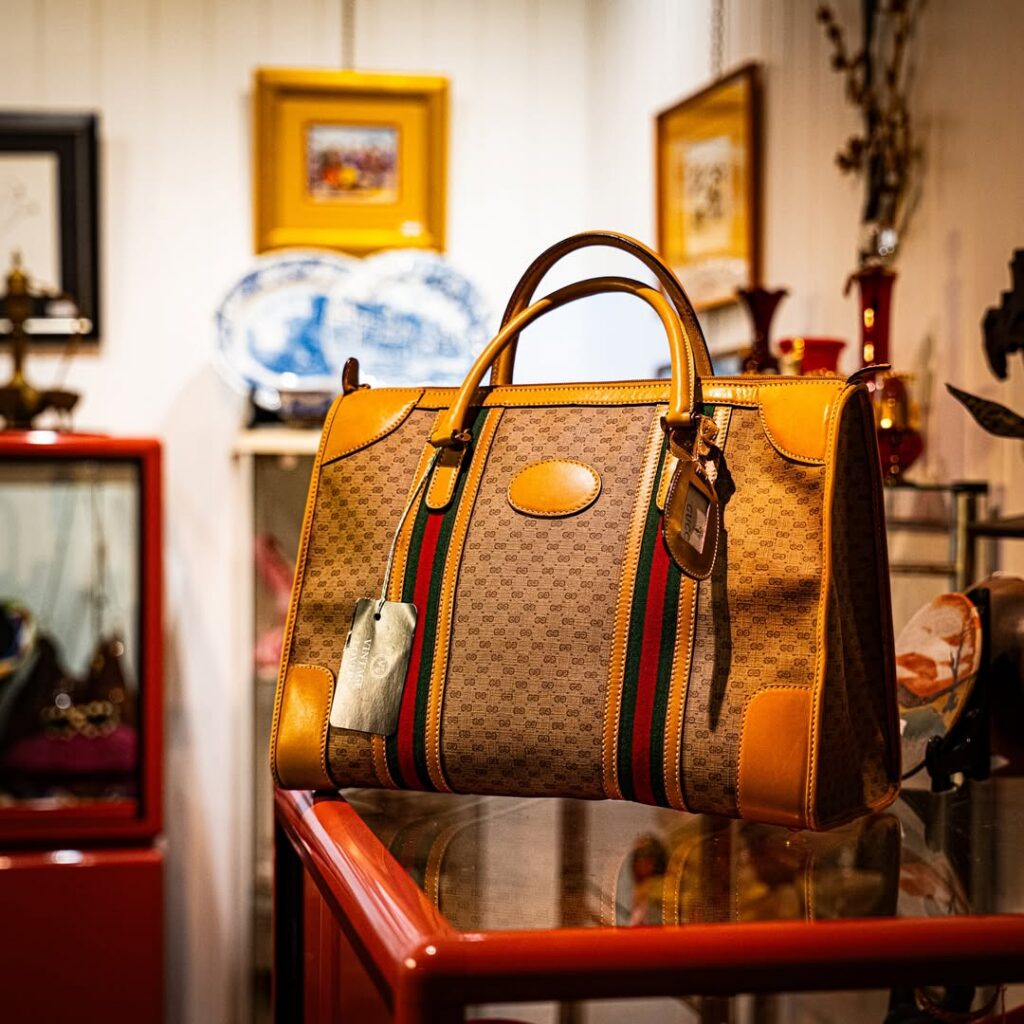 vintage designer bag at curated thrift store murwillumbah